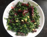 A picture of step 5 of Lasuni methi or Garlic methi.