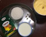 A picture of step 1 of Moong Dal Modak.
