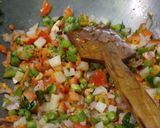 A picture of step 3 of #cook pad india#Vegetables Rava upuma with coconut chutney.#.