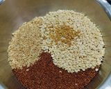 A picture of step 1 of Healthy Whole Ragi Idli.