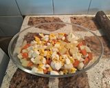 Foto del paso 1 de la receta: Ensalada de pasta y lechuga, atún🥬🥔🥕🥚