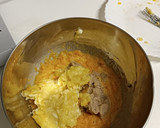 Foto del paso 1 de la receta: Bizcocho de calabaza y crema de castaña y cacahuete 😋
