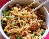 Foto langkah ke 7 dari resep Mie Telur Daging homemade.