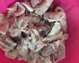 Hình bước làm 1 của món Gân bò lá đinh lăng