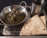 A picture of step 10 of Aloo palak.