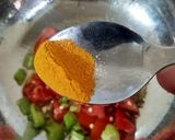A picture of step 4 of Methi papad sabzi (Fenugreek).