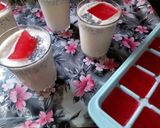 A picture of step 4 of Milkshake with Rose syrup Ice Cubes#MykidsfavouriteDishContest.
