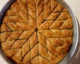 A picture of step 6 of Baklava 😍 😍.