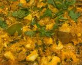 A picture of step 4 of Methi Paneer Masala.
