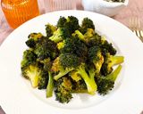 A picture of step 4 of Air fryer Broccoli.