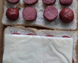 Gambar langkah 2 resipi Sandwich Sausage.