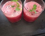 A picture of step 5 of Watermelon, refreshing juice summer special.