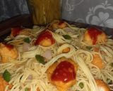 A picture of step 6 of Monster Spaghetti.