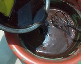 Foto langkah ke 6 dari resep Brownies kukus drink beng beng tanpa mixer dan oven.