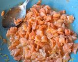 A picture of step 1 of Two-Salmon Loaf with Fresh Herb and Cucumber Sauce.