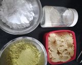 A picture of step 1 of Pistachio cashew burfi.