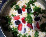 A picture of step 3 of Boondhi Raita.
