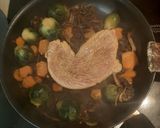 Une image de l'étape 5 de Escalope de dinde à la moutarde et légumes.