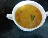 A picture of step 2 of Sambhar vada.