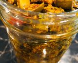 A picture of step 3 of Mango green chillies pickle.