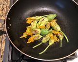 A picture of step 2 of Stuffed Squash Blossoms.