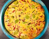 Une image de l'étape 5 de Quiche allégée sans pâte.