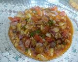 A picture of step 13 of Manchurian Chaat.