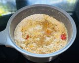 Hình bước làm 3 của món Riêu Chay từ sữa đậu nành