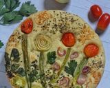 Foto langkah ke 8 dari resep Focaccia Garden.