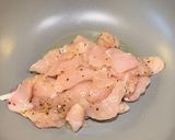 A picture of step 2 of Chicken Fettuccine Alfredo.