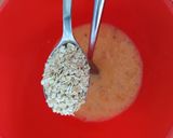 A picture of step 1 of Oat omelette for kids lunch.