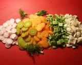 Foto del paso 16 de la receta: Sopa de verduras de temporada y pollo