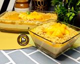 A picture of step 4 of No Bake Eggless No Gelatin No Agar agar Three Layer Mango Cheesecake.