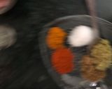 A picture of step 2 of Keema muttar.