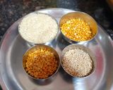 A picture of step 1 of Handwa Gujrati special Savory Cake.