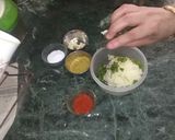 A picture of step 2 of Wrapped Chilli Bites.