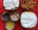 A picture of step 1 of Poha Coconut Ladoo.