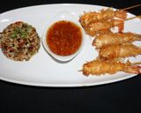 A picture of step 7 of Fried Shrimp Wrapped in Rice Noodles.