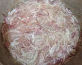 A picture of step 2 of Kaleji Masala.