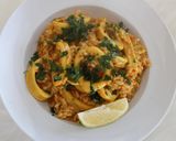 Foto del paso 1 de la receta: Arroz cremoso con calamares