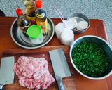 A picture of step 1 of Chive Dumplings.