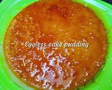 A picture of step 6 of Eggless cake pudding.