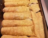 A picture of step 10 of Chicken Verde Enchiladas.