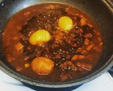 A picture of step 8 of Taiwanese braised pork rice.
