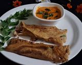 A picture of step 6 of Protein rich Black chickpeas Dosa (healthy breakfast).