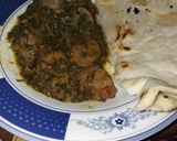 A picture of step 7 of Lotus with spinach.