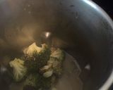 A picture of step 1 of Healthy cauliflower & broccoli cheese.
