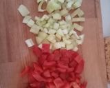 Csirkés-zöldséges csirke, gyros fűszerkeverékkel recept fázis 2 fotója