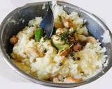 A picture of step 4 of Ven Pongal with Barnyard Millet.
