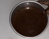 A picture of step 4 of Golden Dust Cake.....molten chocolate.
